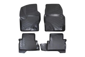 Πατάκια Σκαφάκια 3D Από Λάστιχο Tpe Για Ford Kuga 2012- Rizline 4 Τεμάχια Μαύρα