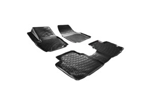 Πατάκια Σκαφάκια 3D Από Λάστιχο Tpe Για Ford Mondeo MK4 2007-2014 Rizline 4 Τεμάχια Μαύρα