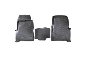 Πατάκια Σκαφάκια 3D Από Λάστιχο Tpe Για Ford Transit 2013- Rizline 3 Τεμάχια Μαύρα