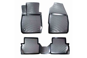 Πατάκια Σκαφάκια 3D Από Λάστιχο Tpe Για Ford Puma 19+ Rizline 4 Τεμάχια Μαύρα