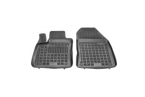 Πατάκια Σκαφάκια 3D Από Λάστιχο Tpe Για Ford Transit Courier 2014- Rezaw Plast 2 Τεμάχια Μαύρα