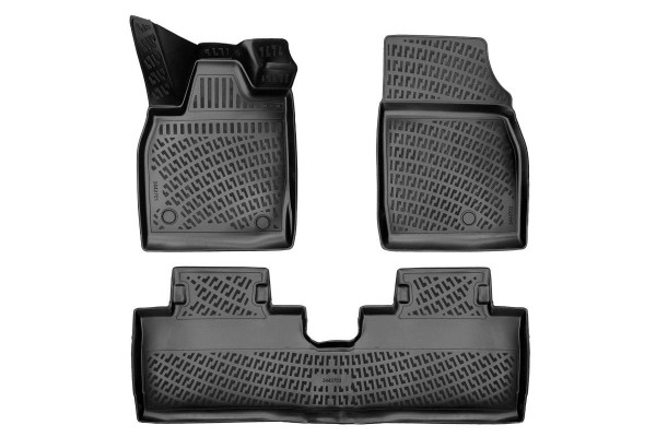 Πατάκια Σκαφάκια 3D Από Λάστιχο Tpe Για Ford Mustang Mach-E 2021- Rizline 3 Τεμάχια Μαύρα Πατάκια Σκαφάκια 3D Από Λάστιχο Tpe Για Ford Mustang Mach-E 2021- Rizline 3 Τεμάχια Μαύρα