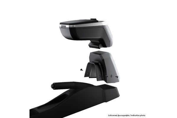 Κονσόλα Χειροφρένου Τεμπέλης Με Βάση Armster 2 Για Ford Connect 10-13 Ασημί Χρώμα Σετ 2Τεμάχια