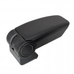 Κονσόλα Χειροφρένου Τεμπέλης Με Βάση Armster 3 Vegan Leather Για Ford Focus C-Max 03-07 Μαύρο Χρώμα Σετ 2Τεμάχια