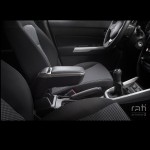 Κονσόλα Χειροφρένου Τεμπέλης Με Βάση Armster 2 Για Honda Jazz 03-08 Ασημί Χρώμα Σετ 2Τεμάχια