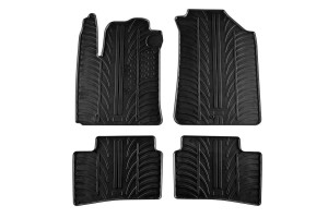 Πατάκια Αυτοκινήτου Gledring 0203 Hyundai I10 2014-2019 Μαύρο 4 Τεμάχια