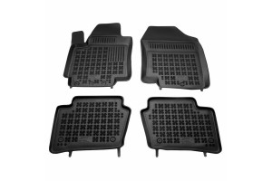 Πατάκια Σκαφάκια 3D Από Λάστιχο Tpe Για Hyundai I20 2008-2014 Rezaw Plast 4 Τεμάχια Μαύρα