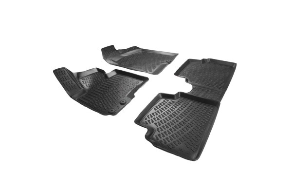 Πατάκια Σκαφάκια 3D Από Λάστιχο Tpe Για Kia Sportage Ιιι 2010-2015/Hyundai IX35 2010-2015 Rizline 4 Τεμάχια Μαύρα
