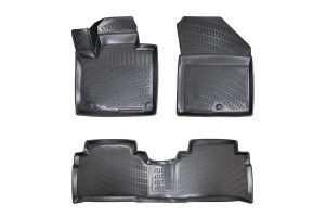 Πατάκια Σκαφάκια 3D Από Λάστιχο Tpe Για Kia Sorento 15-20 Rizline 4 Τεμάχια Μαύρα