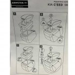 Κονσόλα Χειροφρένου Τεμπέλης Armster Midi Για Kia Ceed 06-12 Μαύρο Χρώμα 09353