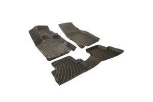 Πατάκια Σκαφάκια 3D Από Λάστιχο Tpe Για Land Rover Range Rover Sport L320 2005-2013 Rizline 4 Τεμάχια Μαύρα