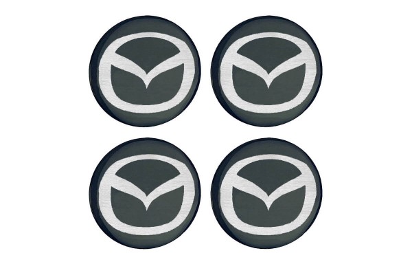 Αυτοκόλλητα Κέντρου Ζαντών Mazda Από Σμάλτο 60mm Set 4 Τεμάχια