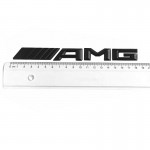 Αυτοκόλλητο Σήμα Amg Μαύρο Μεταλλικό 18cm X 2cm 1 Τεμάχιο