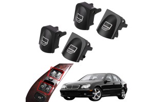Ανταλλακτικά Για Αριστερό Διακόπτη Ηλεκτρικών Παραθύρων Για Mercedes C-Class W203 2 Τεμάχια
