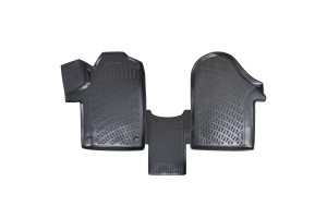 Πατάκια Σκαφάκια 3D Από Λάστιχο Tpe Για Mercedes Vito W447 2014- RL117500 /Viano 2014- Rizline 3 Τεμάχια Μαύρα