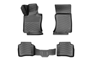 Πατάκια Σκαφάκια 3D Από Λάστιχο Tpe Για Mercedes E-Class W214 2023- Rizline 4 Τεμάχια Μαύρα