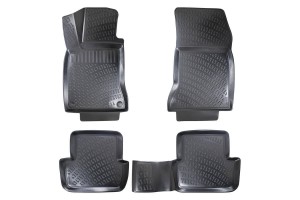 Πατάκια Σκαφάκια 3D Από Λάστιχο Tpe Για Mercedes Β-CLΑSS W247 2019- Rizline 4 Τεμάχια Μαύρα