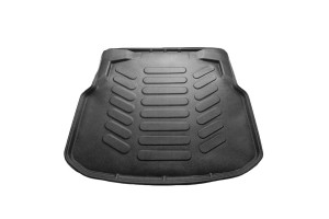 Πατάκι Πορτ-Παγκάζ 3D Σκαφάκι Από Πλαστικό Tpe Για Mercedes-Benz C-Class W205 2015- Μαύρο Rizline