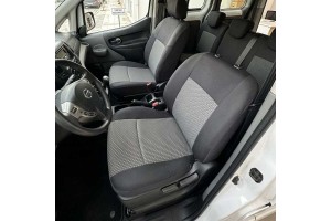 Καλύμματα Αυτοκινήτου Υφασμάτινα Για Nissan Evalia 7ΘΕΣΙΟ 2014-2017 19 Τεμαχίων Μαύρο Με Γκρι