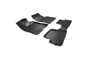 Πατάκια Σκαφάκια 3D Από Λάστιχο Tpe Για Nissan Qashqai 2007-2013/ 2014-2021 Rizline 4 Τεμάχια Μαύρα