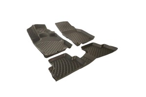 Πατάκια Σκαφάκια 3D Από Λάστιχο Tpe Για Nissan Micra K13 2010-2017 & K14 2017+ Rizline 4 Τεμάχια Μαύρα