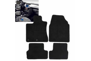 Πατάκια Αυτοκινήτου Μοκέτα Για Nissan Qashqai J10 2007-2014 Car+ Black 4 Pieces
