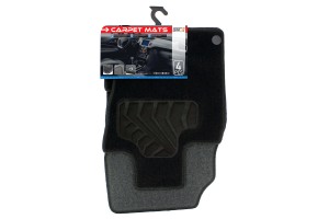 Πατάκια Αυτοκινήτου Μοκέτα Για Nissan Qashqai J11 2014+ Car+ Black 4 Τεμάχια