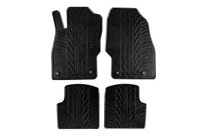 Πατάκια Αυτοκινήτου Gledring 0080 Opel Corsa D 2006-2014 Μαύρο 4 Τεμάχια