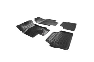 Πατάκια Σκαφάκια 3D Από Λάστιχο Tpe Για Opel Astra H 2004-2009 Rizline 4 Τεμάχια Μαύρα