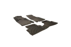 Πατάκια Σκαφάκια 3D Από Λάστιχο Tpe Για Opel Vectra C 2002-2009 Rizline 4 Τεμάχια Μαύρα