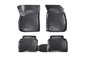 Πατάκια Σκαφάκια 3D Από Λάστιχο Tpe Για Opel Insignia 2017- Rizline 4 Τεμάχια Μαύρα