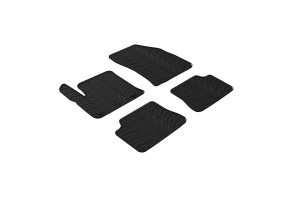 Πατάκια Αυτοκινήτου Gledring 0100 Για Opel e-Corsa F 2020+ / Peugeot e-208 2020+ Μαύρο 4 Τεμάχια