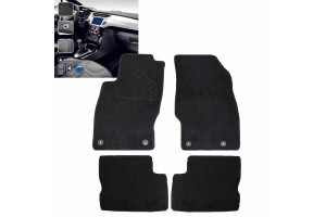 Πατάκια Αυτοκινήτου Μοκέτα Για Opel Corsa E 2014-2019 Car+ Black 4 Pieces
