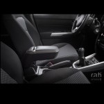Κονσόλα Χειροφρένου Τεμπέλης Με Βάση Armster 2 Για Opel Agila B 08-14 / Suzuki Splash 08-12 Ασημί Χρώμα Σετ 2Τεμάχια