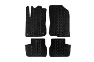 Πατάκια Αυτοκινήτου Gledring 0157 Peugeot 208 2012-2019 Μαύρο 4 Τεμάχια