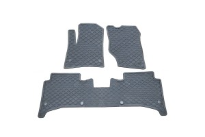 Πατάκια Σκαφάκια 3D Από Λάστιχο Για Porsche Cayenne 1 (9PA) (02-11) / Vw Touareg 1 (7L) 02-10 "Star Diamond" 3 Τεμάχια Γκρι