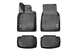 Πατάκια Σκαφάκια 3D Από Λάστιχο Tpe Για Porsche Taycan 2019+ Rizline 4 Τεμάχια Μαύρα