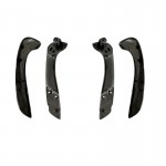 Χειρολαβές Πόρτας Εσωτερικές Για Renault Megane 3 09-17 / Fluence 09-15 Εμπρός Αριστερά & Δεξιά Σετ 4 Τεμαχίων Μαύρο