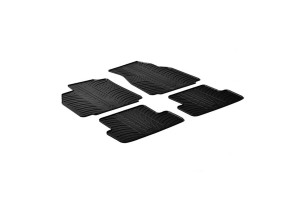 Πατάκια Αυτοκινήτου Gledring 0042 Renault Megane Ii 2002-2008 Μαύρο 4 Τεμάχια