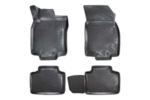 Πατάκια Σκαφάκια 3D Από Λάστιχο Tpe Για Renault Koleos 16+ Rizline 4 Τεμάχια Μαύρα