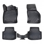 Πατάκια Σκαφάκια 3D Από Λάστιχο Tpe Για Seat Leon 4 (KL1/KL8) 2020+ Χειροκίνητο/ Cupra Formentor 2021+ Rizline 4 Τεμάχια Μαύρα