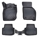 Πατάκια Σκαφάκια 3D Από Λάστιχο Tpe Για Seat Leon 4 (KL1/KL8) 2020+ Αυτόματο Rizline 4 Τεμάχια Μαύρα