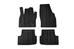 Πατάκια Αυτοκινήτου Gledring 0314 Seat Ibiza Kj 2017- / Seat Arona 2017-Μαύρο 4 Τεμάχια