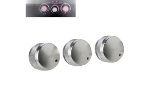 Χειριστήρια Κλιματισμού Αλουμινίου Για Vw Golf V (5) 03-08 / Seat Leon 1P 06-09 Σετ 3 Τεμαχίων