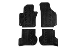 Πατάκια Αυτοκινήτου Gledring 0066 Vw Golf V Plus After 2004-2013/ Seat Altea 2004-2006/ Seat Toledo 2005-2009 Μαύρο 4 Τεμάχια