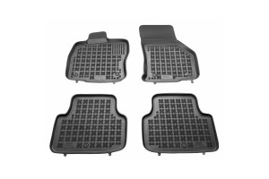 Πατάκια Σκαφάκια 3D Από Λάστιχο Για Skoda Octavia 2013- Rezaw Plast 4 Τεμάχια Μαύρα