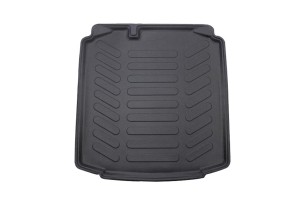 Πατάκι Πορτ-Παγκάζ 3D Σκαφάκι Από Λάστιχο Tpe Για Skoda Rapid Sedan 2013- Μαύρο Rizline