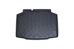 Πατάκι Πορτ-Παγκάζ 3D Σκαφάκι Από Λάστιχο Tpe Για Skoda Kamiq 2019+ Μαύρο Rizline