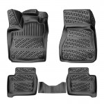 Πατάκια Σκαφάκια 3D Από Λάστιχο Tpe Για Smart Forfour W453 2014+ Rizline 4 Τεμάχια Μαύρα