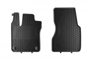 Λαστιχένια Πατάκια Geyer & Hosaja Για Smart Fortwo Iii 2014-2024 / Twingo Iii 2014+ 2 Τεμαχίων Εμπρός Μαύρα 908/2C